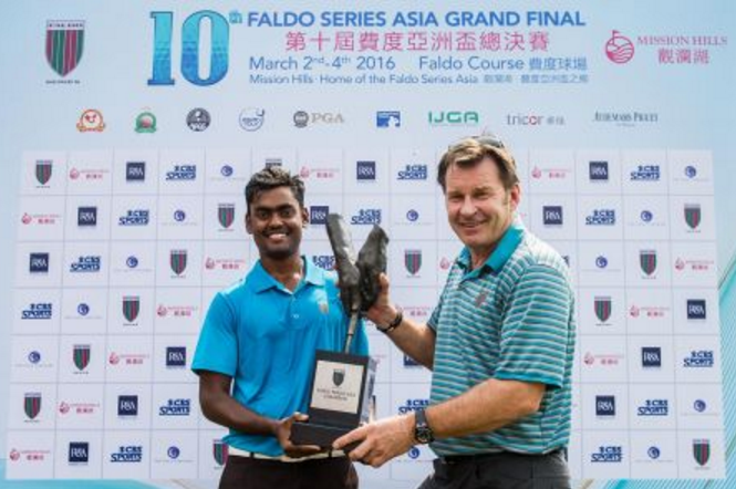 Sir Nick Faldo and Prasad